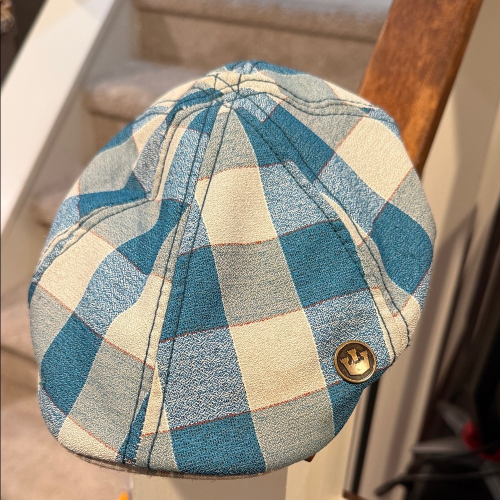 Goorin Bros Striped Blue and Gray Cap
